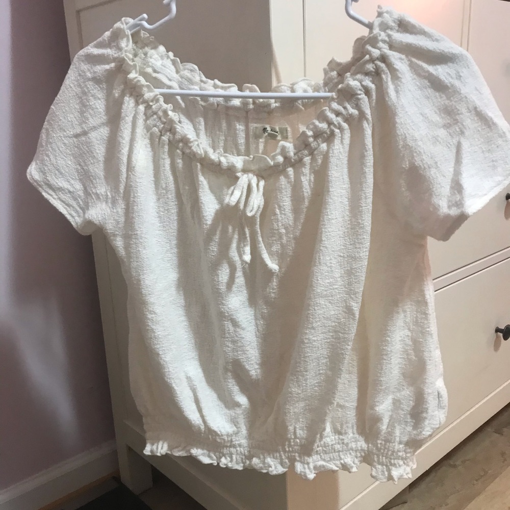 Texture And Thread Drawsteing Top - image 1